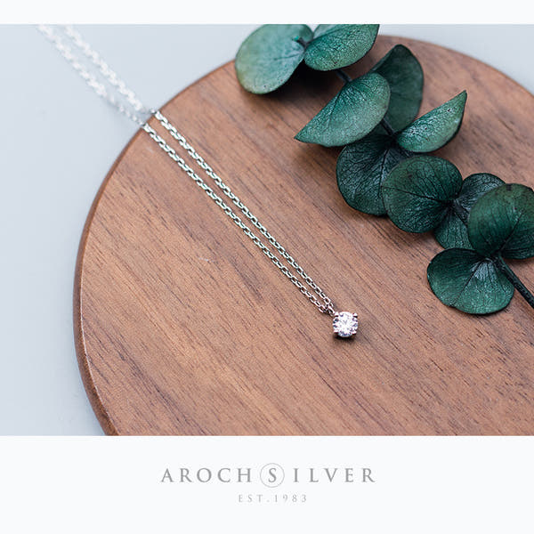 Necklace with Silver Necklace