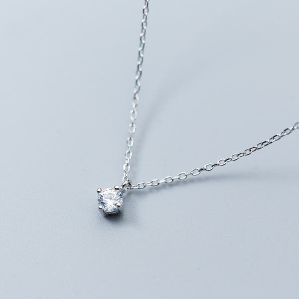 Necklace with Silver Necklace